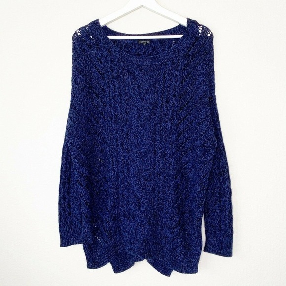 Express Cable Mixed Knit Sweater - Picture 1 of 6